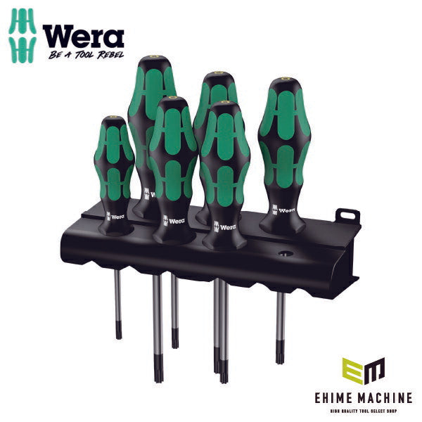 日本正規品 Wera 138250 367/6 BO いじり止めトルクスドライバーセット 6本組 ホルダー付 05138250001 ヴェラ ベラ