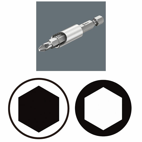 日本正規品 ヴェラ 1/4Hex/ 75mm ビットホルダー(マグネット付) (160924)(4013288105264) ベラ Wera