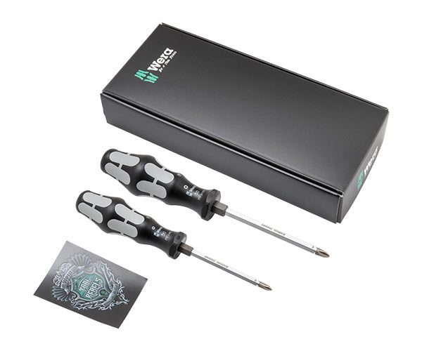 【限定シャドウブラックグリップ仕様】日本正規品 ヴェラ #2x100mm & #1x80mm ダイヤモンドドライバーセット (326301)(4013288235329) ベラ Wera