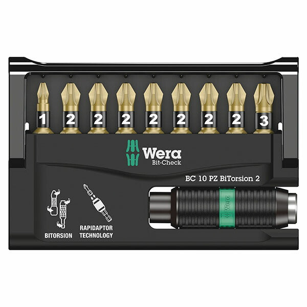 日本正規品 ヴェラ ビットチェック バイトーション ビットセット 10点 (347153)(4013288107152) ベラ Wera