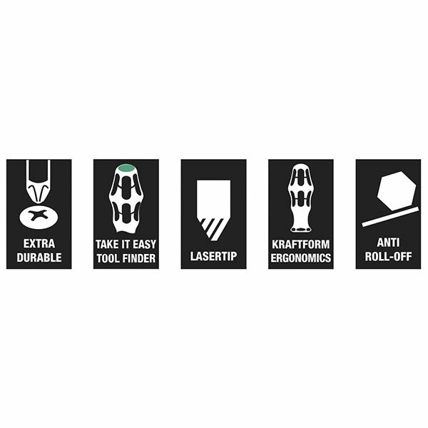 日本正規品 ヴェラ 6本組ドライバーセット(+ - SQ) (347778)(4013288122735) ベラ Wera