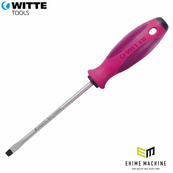 日本正規品 ヴィッテ ドライバー (マイナス)6.5X125mm ワインレッド (531078000)(4003955262932) WITTE