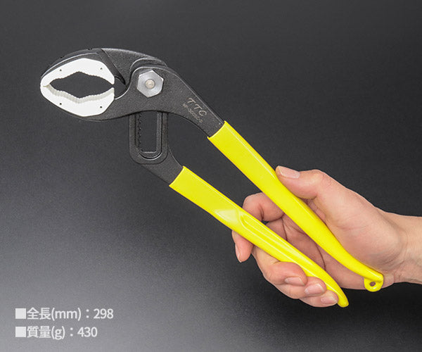 TTC WP-300SC-S ウォーターポンプぷらイヤー 300mm バネ付 樹脂製