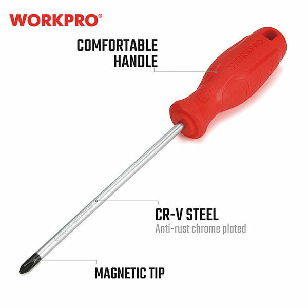 【11月の特価品】ワークプロ ドライバーセット 6本組 + - (WP200501)(6914280003726) WORKPRO