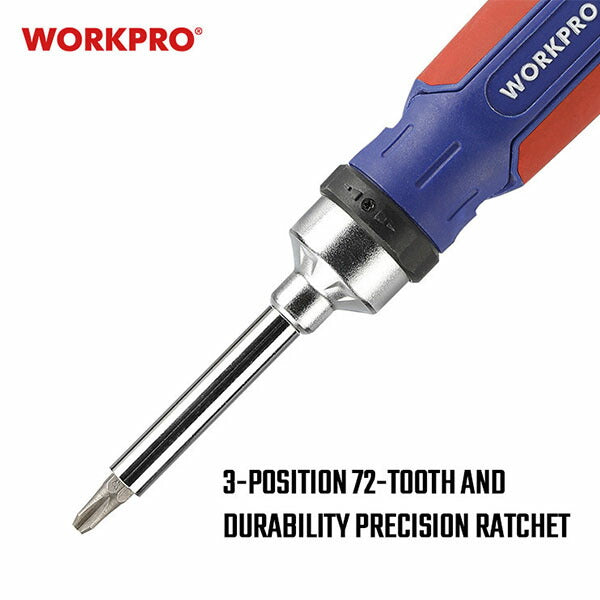 【10月の特価品】ワークプロ ラチェットドライバーセット ビット14PC 72T (WP221061)(6914280006956) WORKPRO