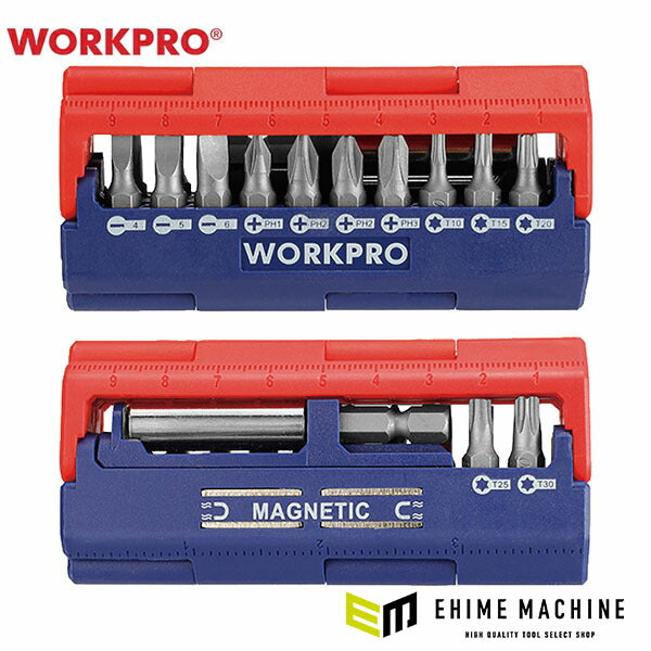 【11月の特価品】ワークプロ ホルダー付ビットセット 13PC (WP221062)(6914280006963) WORKPRO