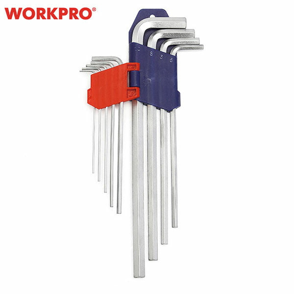 【11月の特価品】ワークプロ ロング六角レンチセット 9PC 1.5-10mm (WP222005)(6914280004525) WORKPRO
