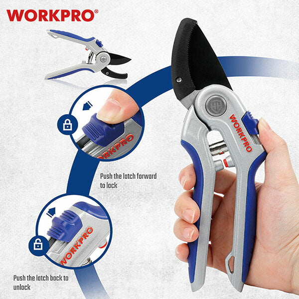【11月の特価品】ワークプロ 剪定鋏 215mm (WP332012)(6914280020402) WORKPRO