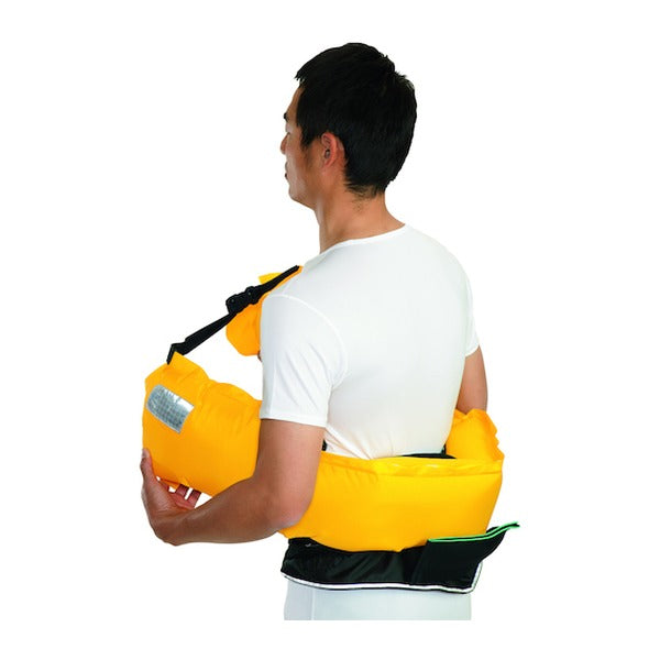 オーシャンライフ 自動膨張式 ウエストタイプ 作業用ライフジャケット レッド TYPE A 桜マーク 浮力19.6kg 小型船舶用兼用 (WR-1-RD)(4514155103012) OCEANLIFE