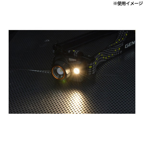 ジェントス サブ暖色LED搭載ハイブリッド式ヘッドライト ダブルスター400H (WS-400H)(4950654053203) GENTOS