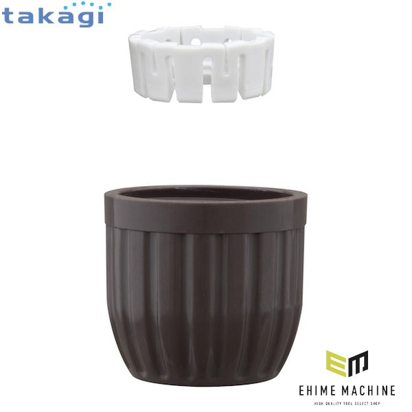 タカギ 補修部品 ツメ付きリング+Φ12ロングロックナット(DBR) (XGZ0185)(4975373168366) takagi