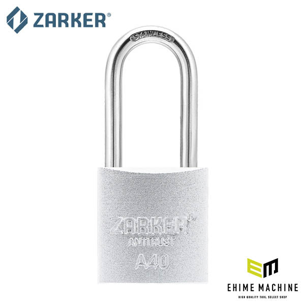 ZARKER A40-S 防錆南京錠 シルバー/ブリスター ザーカー 鍵 カギ