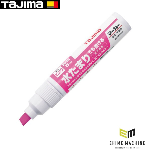 タジマ 全天候マーカー蛍光ピンク<太字・角芯> (ZENM-FKPK)(4975364266972) TAJIMA TJMデザイン