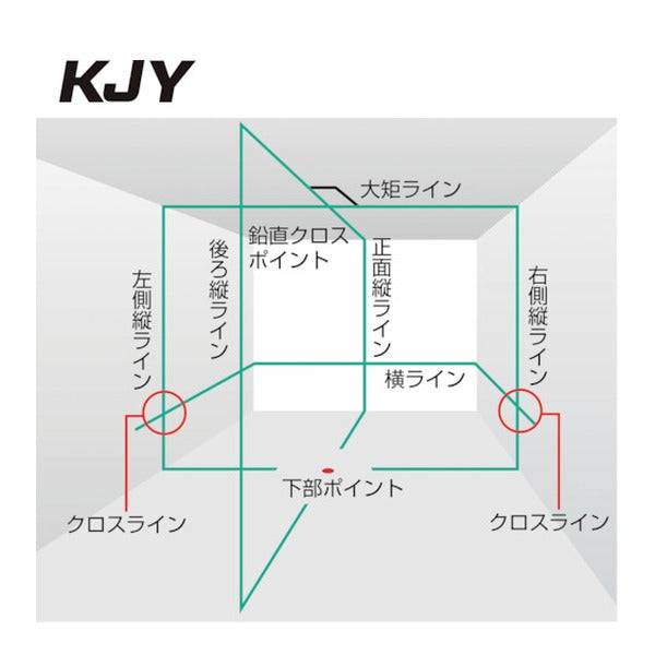 タジマ ZEROGREEN KJY 受光器・三脚セット (ZEROG2-KJYSET)(4975364142580) TAJIMA TJMデザイン