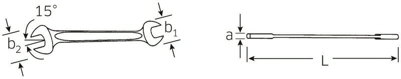 日本正規品 スタビレー 両口スパナ (10-13X15)(4018754017829) STAHLWILLE