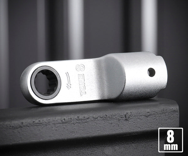 TONE トルクレンチ用交換ヘッド 差替式トルクレンチ用ラチェットめがねヘッド 全長54.7mm (10DRM-08)(4953488405040) トネ