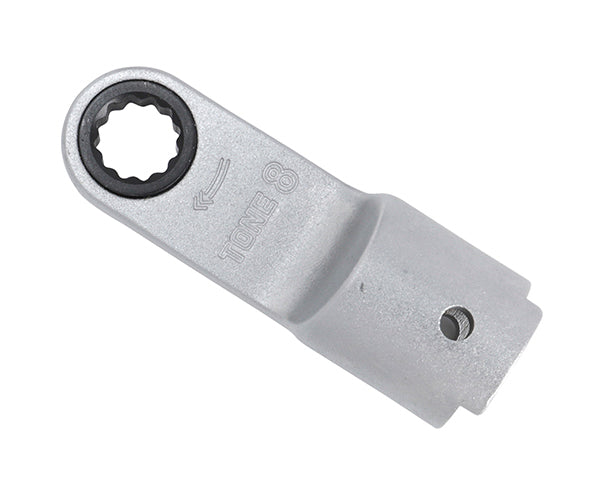 TONE トルクレンチ用交換ヘッド 差替式トルクレンチ用ラチェットめがねヘッド 全長54.7mm (10DRM-08)(4953488405040) トネ