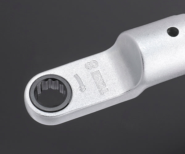 TONE トルクレンチ用交換ヘッド 差替式トルクレンチ用ラチェットめがねヘッド 全長54.7mm (10DRM-08)(4953488405040) トネ