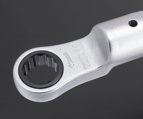 TONE トルクレンチ用交換ヘッド 差替式トルクレンチ用ラチェットめがねヘッド 全長57.8mm (10DRM-12)(4953488405064) トネ