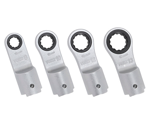 TONE トルクレンチ用交換ヘッド 差替式トルクレンチラチェットめがねヘッドセット 4点セット T10Dシリーズ (10DRM40)(4953488427974) トネ