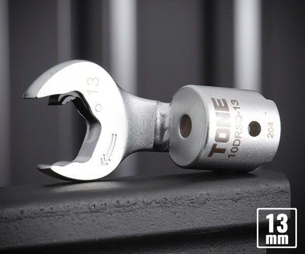TONE 差替式トルクレンチ用クイックスパナヘッド 全長56.3mm 厚さ5.9mm (10DRSQ-13)(4953488419764) トネ