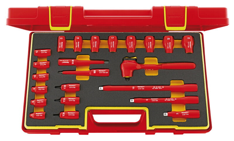 日本正規品 スタビレー 3/8SQ絶縁ソケットセット (12171/19/4VDE)(4018754274529) STAHLWILLE