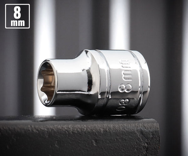 【ワケあり特価品】(状態A) シグネット 12308-S99-00001 (3/8SQ)ソケット(6角) サイズ8mm 差込角9.5mm (4712818932041) SIGNET