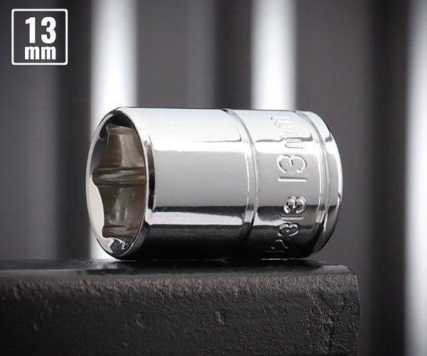 【ワケあり特価品】(状態A) シグネット 12313-S99-00004 (3/8SQ)ソケット(6角) サイズ13mm 差込角9.5mm (4712818932096) SIGNET