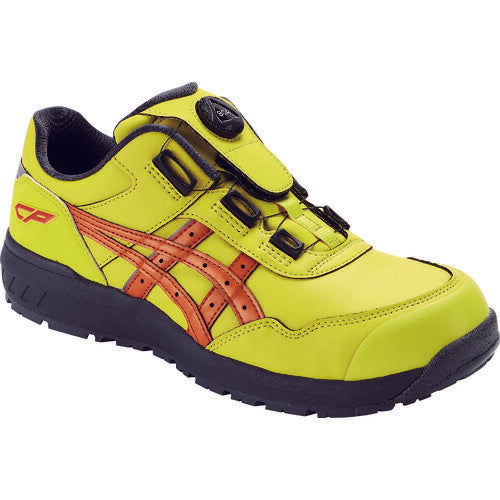 アシックス 安全靴 ウィンジョブ CP306 BOAブライトイエロー/ハバネロ ASICS おしゃれ かっこいい 作業靴 スニーカー