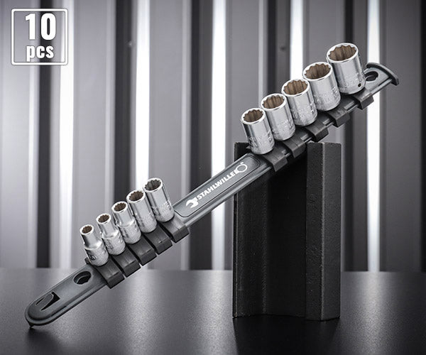 STAHLWILLE 6.3sq. 12角 ソケットセット 10個組 1/4 12916/10-40 スタビレー 工具 ソケット