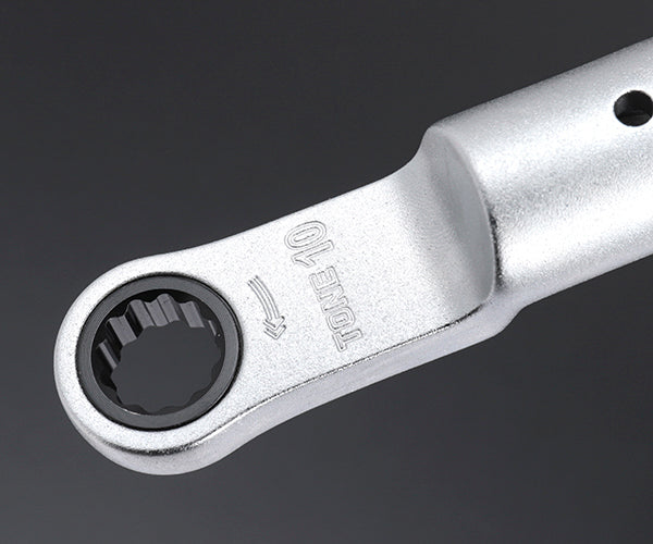TONE トルクレンチ用交換ヘッド 差替式トルクレンチ用ラチェットめがねヘッド 全長66mm (12DRM-10)(4953488405088) トネ