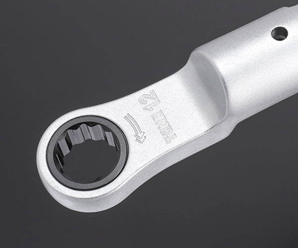 TONE トルクレンチ用交換ヘッド 差替式トルクレンチ用ラチェットめがねヘッド 全長67.3mm (12DRM-12)(4953488405095) トネ