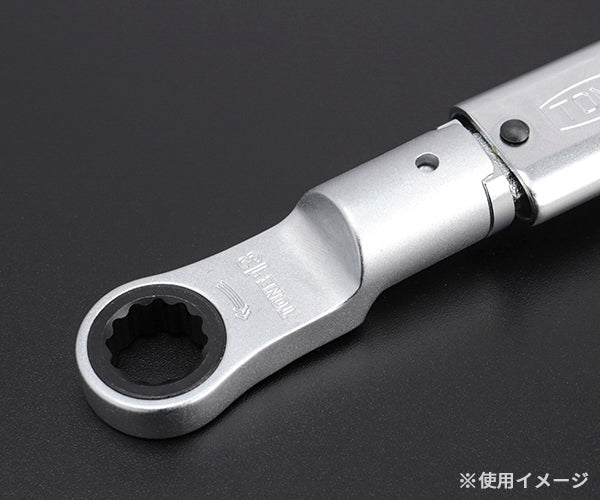 TONE トルクレンチ用交換ヘッド 差替式トルクレンチ用ラチェットめがねヘッド 全長68.3mm (12DRM-13)(4953488405101) トネ