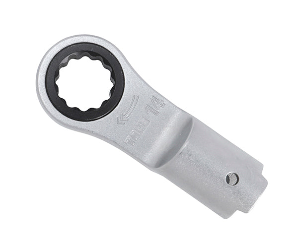 TONE トルクレンチ用交換ヘッド 差替式トルクレンチ用ラチェットめがねヘッド 全長69.5mm (12DRM-14)(4953488405118) トネ