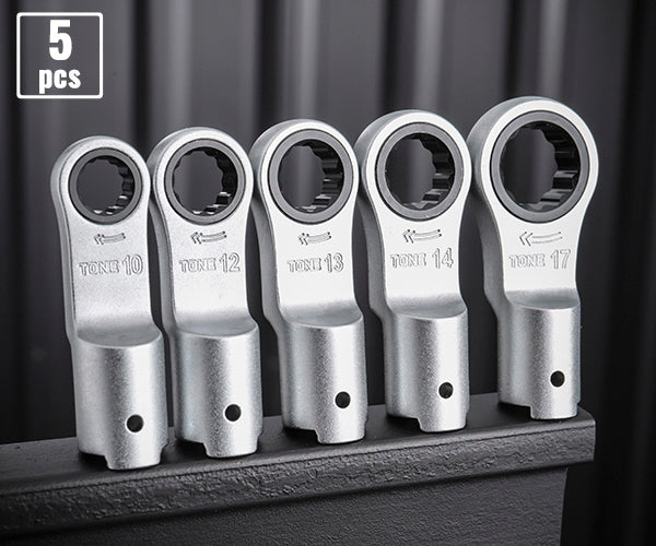 TONE トルクレンチ用交換ヘッド 差替式トルクレンチラチェットめがねヘッドセット 5点セット T12Dシリーズ (12DRM50)(4953488427981) トネ