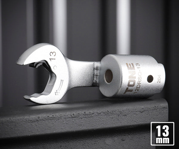 TONE 差替式トルクレンチ用クイックスパナヘッド 全長65.7mm 厚さ5.9mm (12DRSQ-13)(4953488419795) トネ
