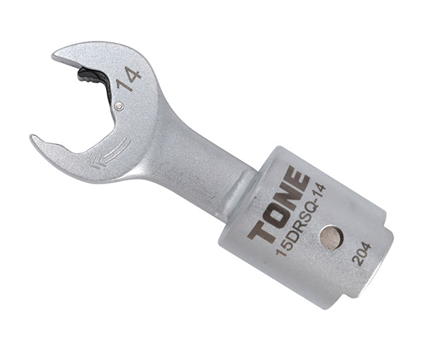 TONE 差替式トルクレンチ用クイックスパナヘッド 全長73.3mm 厚さ6.3mm (15DRSQ-14)(4953488419849) トネ
