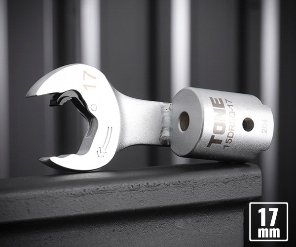 TONE 差替式トルクレンチ用クイックスパナヘッド 全長78.5mm 厚さ7.3mm (15DRSQ-17)(4953488419856) トネ