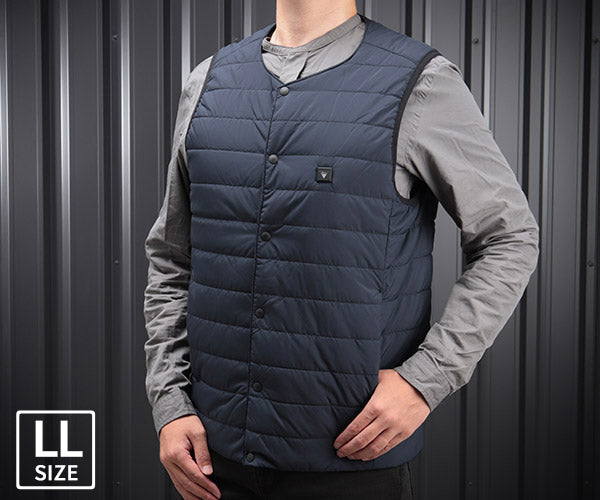 ジーベック ヒーター内蔵ベスト 167-19 LLサイズ ディープネイビー 防風 保湿 防寒 XEBEC