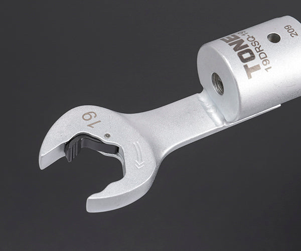 TONE 差替式トルクレンチ用交換クイックスパナヘッド 全長174mm 二面幅19mm (19DRSQ-19)(4953488419887) トネ