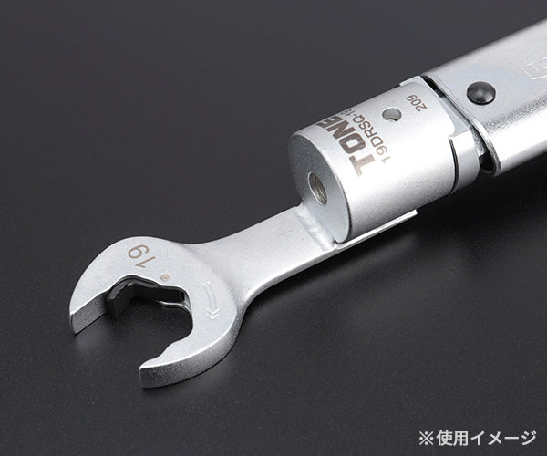 TONE 差替式トルクレンチ用交換クイックスパナヘッド 全長174mm 二面幅19mm (19DRSQ-19)(4953488419887) トネ