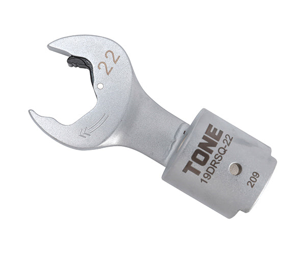 TONE 差替式トルクレンチ用交換クイックスパナヘッド 全長182mm 二面幅22mm (19DRSQ-22)(4953488419894) トネ