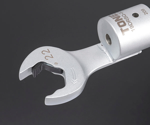 TONE 差替式トルクレンチ用交換クイックスパナヘッド 全長182mm 二面幅22mm (19DRSQ-22)(4953488419894) トネ