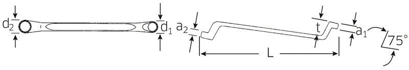 日本正規品 スタビレー メガネレンチ 75゜ (20A-15/16X1)(4018754022557) STAHLWILLE