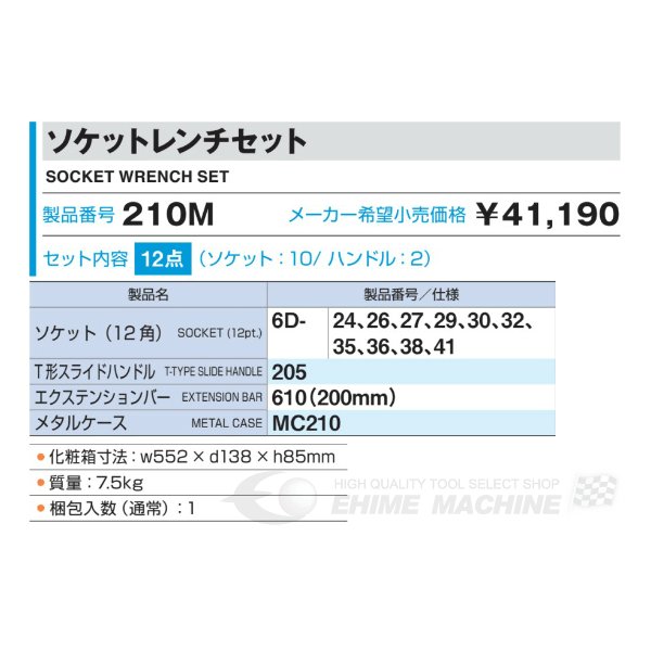トネのソケットとレンチセットの画像2