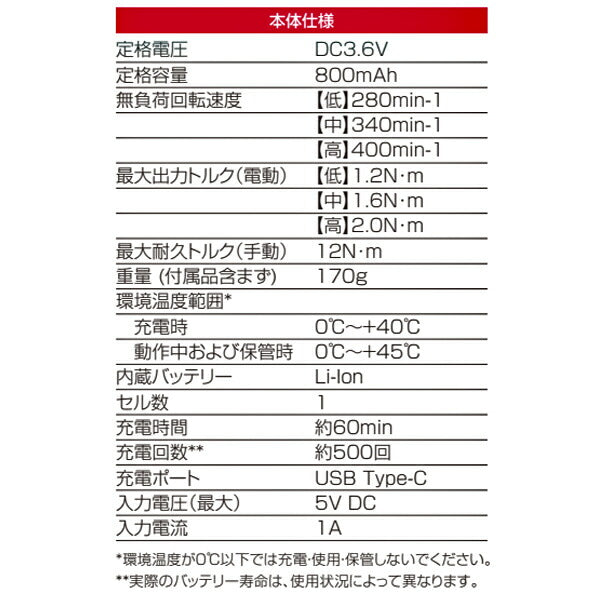 VESSEL 電ドラボール プラス 220USB-P1 ベッセル