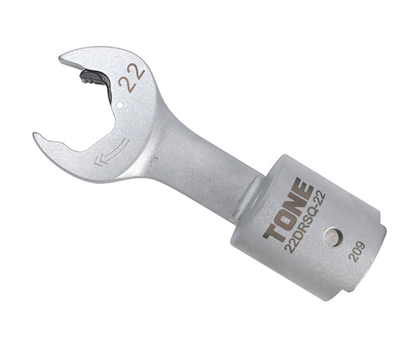 TONE 差替式トルクレンチ用交換クイックスパナヘッド 全長218mm 二面幅22mm (22DRSQ-22)(4953488419924) トネ