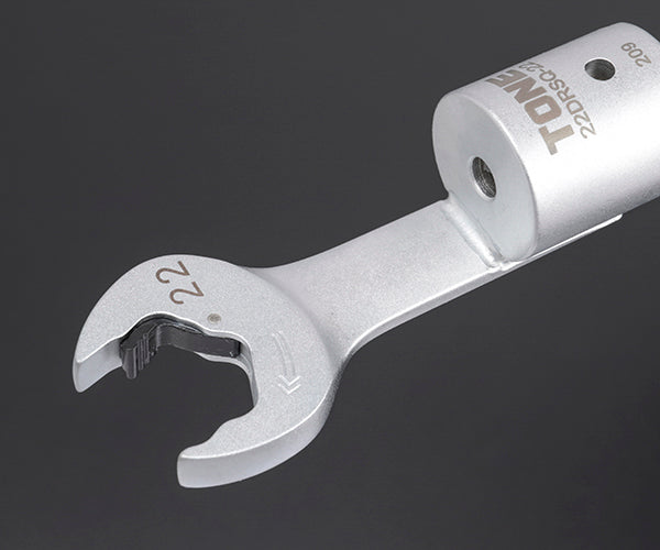 TONE 差替式トルクレンチ用交換クイックスパナヘッド 全長218mm 二面幅22mm (22DRSQ-22)(4953488419924) トネ