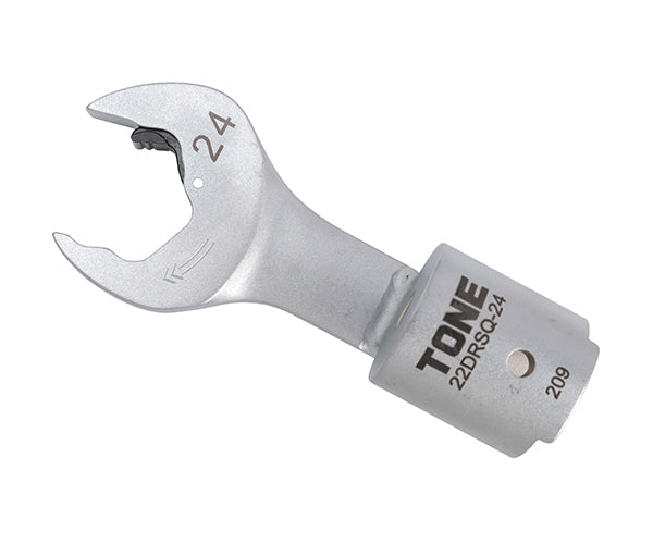 TONE 差替式トルクレンチ用交換クイックスパナヘッド 全長239mm 二面幅24mm (22DRSQ-24)(4953488419931) トネ