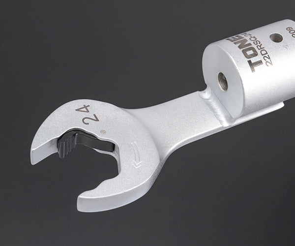 TONE 差替式トルクレンチ用交換クイックスパナヘッド 全長239mm 二面幅24mm (22DRSQ-24)(4953488419931) トネ